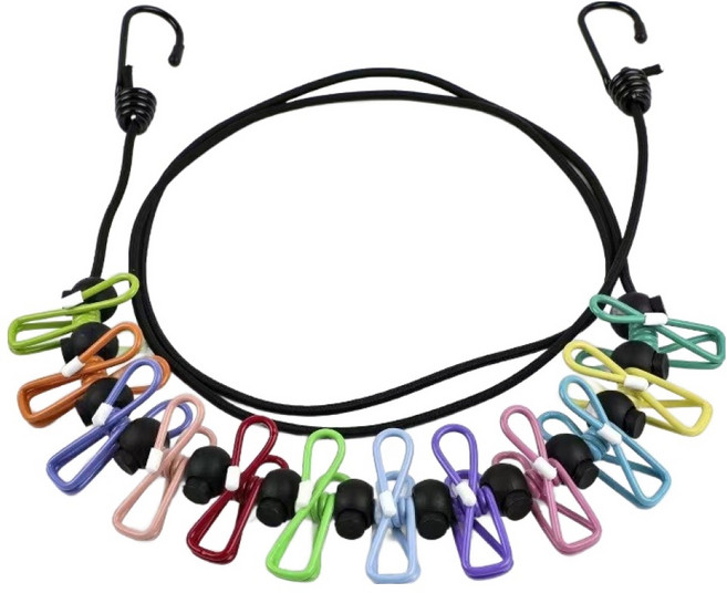 모든리드 어디든 접이식 빨래집게, 1개, 무지개