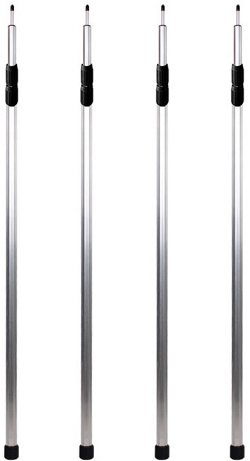 벅703 높이조절 알루미늄 3단 폴대, 4개