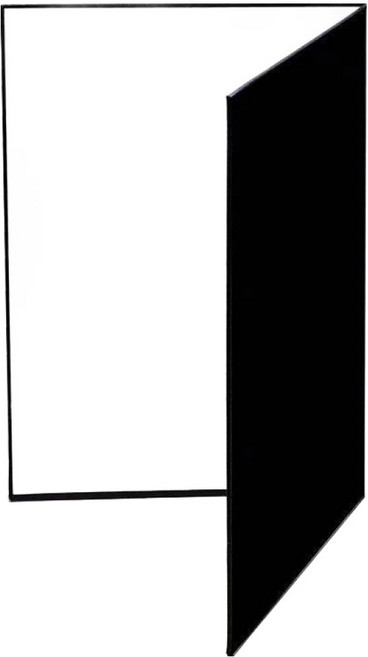 올이즈유 반사카드 반사판 화이트 블랙 A3, 1개