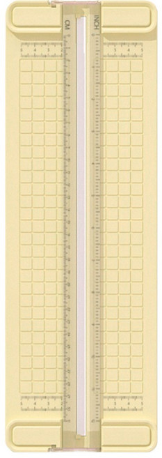 루시마켓 4in1 심플 종이 재단기 365 x 123 mm, 옐로우, A4