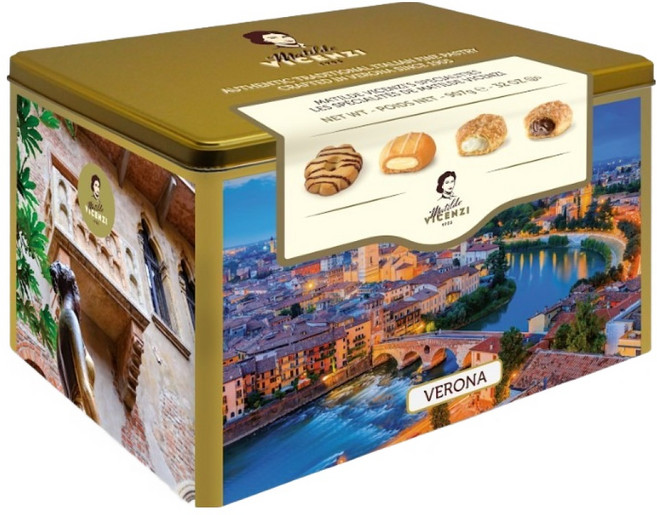 마틸드비첸지 베로나 스페셜리티 이탈리아 퍼프 패스트리 4종 + 틴케이스 세트 907g, 1세트