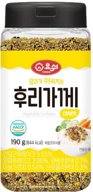 요쉬 후리가께 야채맛, 190g, 1개