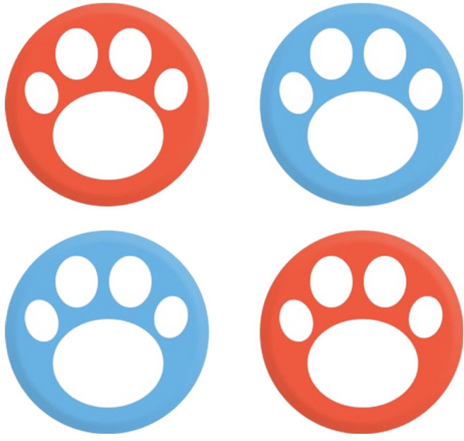 겜맥 닌텐도 스위치2 조이콘 스틱커버 2종 x 2p 세트, 파란색, 빨간색, 1세트, KMNS2-122