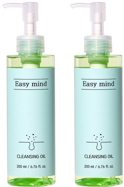이지마인드 블랙헤드 아웃 비건 클렌징 오일, 2개, 200ml