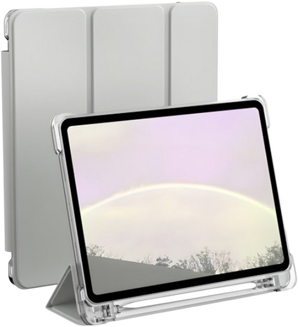 rorentech iPad 鉛筆收納智慧保護套, 暖灰色, 1個