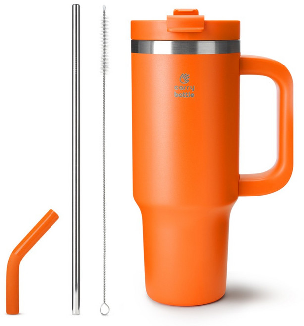 캐리보틀 써밋 텀블러, 탠저린, 900ml, 1개