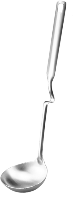 JAR 嚴選 餐趣鍋邊可掛式304不鏽鋼湯杓, 1支, 銀色