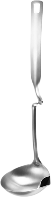 JAR 嚴選 餐趣鍋邊可掛式304不鏽鋼油切湯勺, 1支, 銀色