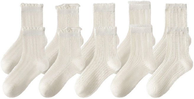 투에스벅 여아용 여름 매쉬 양말 2432 5켤레 세트