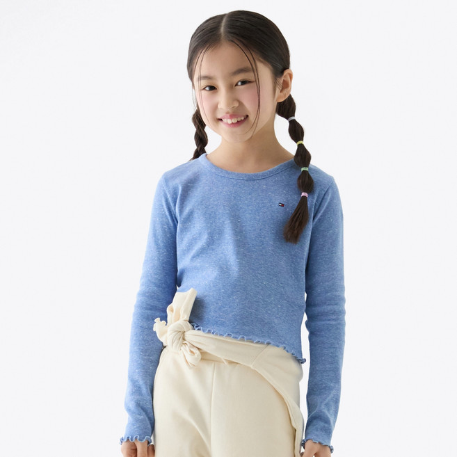 Tommy Hilfiger 女童竹節T恤