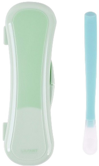 릴팡 유아용 티어제로 이유식 소프트 스푼 케이스 세트 LF7010, 혼합색상, 1세트, 스푼 + 케이스