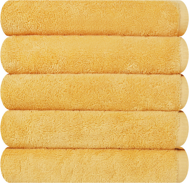 송월타월 뉴 데일리 소프트볼륨 40 수건 200g 코마사, 노랑, 5개