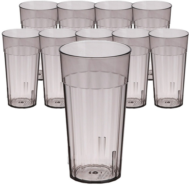 플라라 PC 원형 물컵 C50 480ml, 스모그, 10개