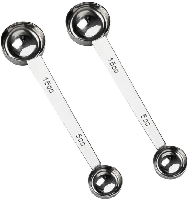 칼딘 양면 스테인리스 계량 스푼, 2개