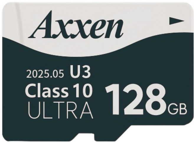 액센 울트라 U3 마이크로 SD 메모리 카드 MSD52, 128GB, 1개