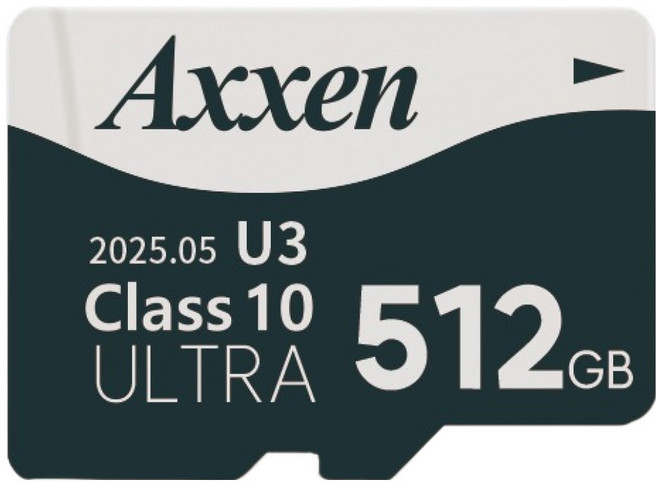액센 울트라 U3 마이크로 SD 메모리 카드 MSD52, 512GB, 1개