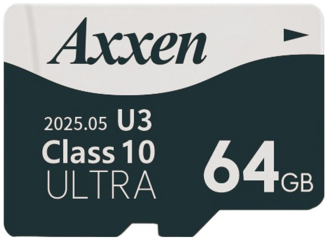 액센 초고속 U3 ULTRA 홈캠 블랙박스 메모리 카드 Micro SD카드 MSD52, 64GB, 1개