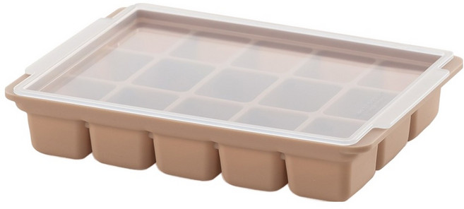 플라이토 실리콘 플래티넘 쏙핏 아이스트레이 15구, 코코아, 1개