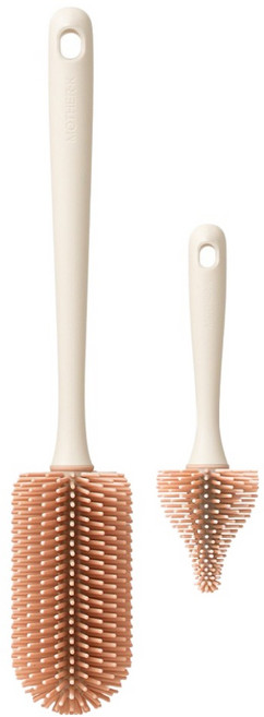 마더케이 실리콘 젖병 브러쉬 2종 세트, 1세트, 핑크