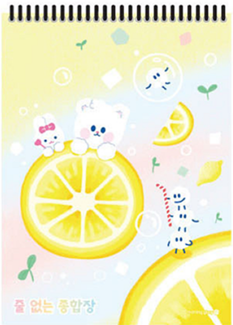 morning glory 3000空白上翻筆記本 B 款式隨機 60張入 韓國文具, 1本