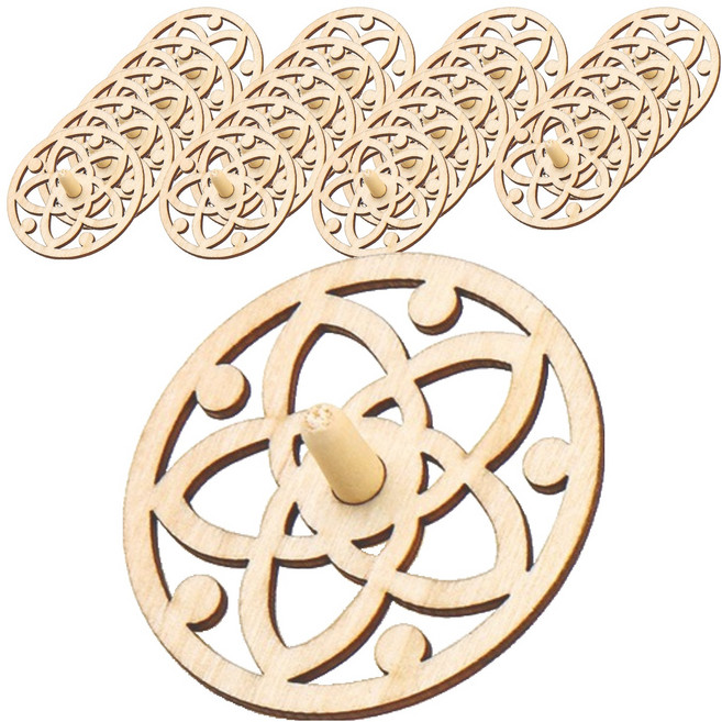 민화샵 나무팽이 만들기 세트 구멍별 UDOWD0039, 20세트, 혼합색상