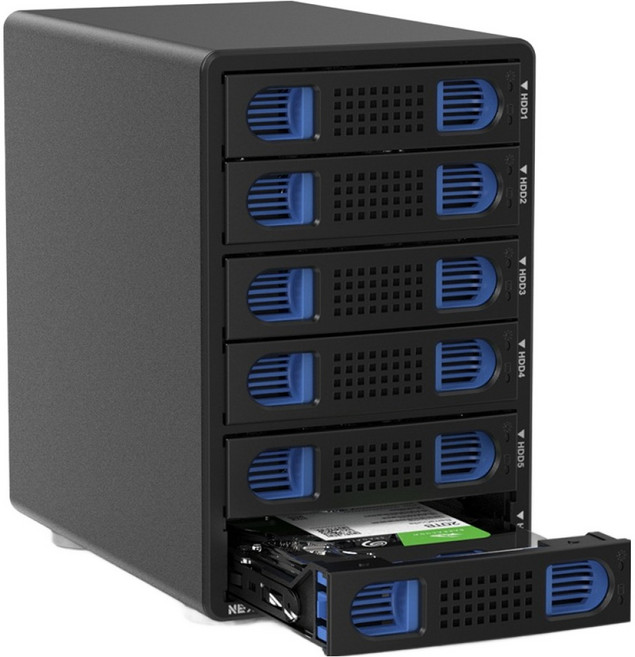 넥스트유 하비샘 6베이 USB 3.2 10Gbps HDD SSD 데이터 스토리지, 926U3, 1개