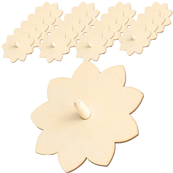 민화샵 나무팽이 만들기 세트 뾰족꽃 UDOWD003B, 혼합색상, 20세트