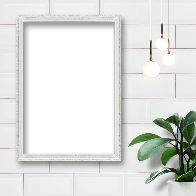 상장 그림 포스터 벽걸이 액자 프레임, 1개, 슬림 앤틱 퓨어 실버