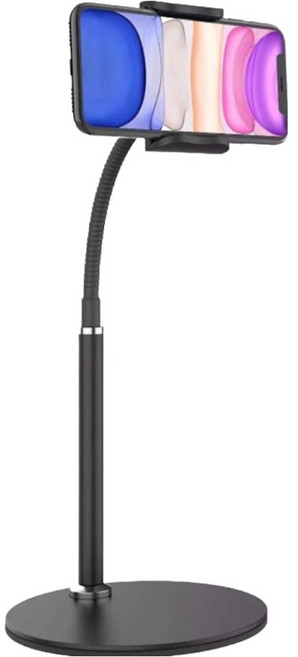 윈클로 스마트폰 태블릿 스탠드 자바라 거치대 40.5cm, 블랙, 1개