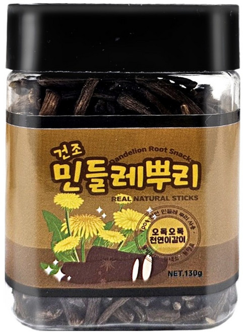 그로비타 소동물 건조 민들레 뿌리 간식, 1개, 130g