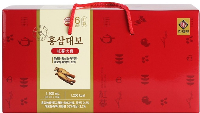 6위 - 천제명홍삼 대보 30p, 1개, 1.5L