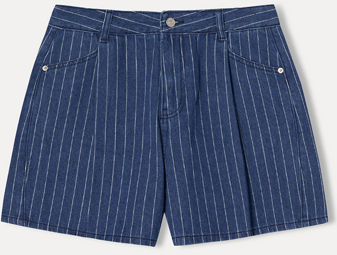 미쏘 여성용 스트라이프 데님 쇼츠