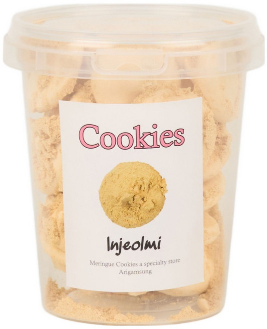 아리감성 인절미 머랭쿠키 원통형, 50g, 1개