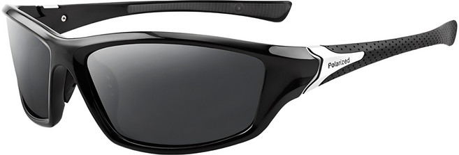 엘마운틴 편광 고글 렌즈 스포츠 선글라스 MK120, 풀블랙, 1개