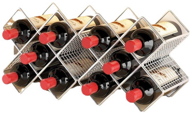 올파라존 예쁜 안전한 와인랙 255 x 170 x 255 mm, 화이트, 2개