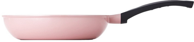 키친플라워 세라믹주물 후라이팬 그레이 + 연분홍, 1개, 20cm