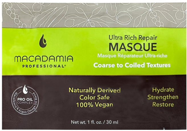 MACADAMIA BEAUTY 瑪卡奇蹟油 潤澤髮膜, 30ml, 1件