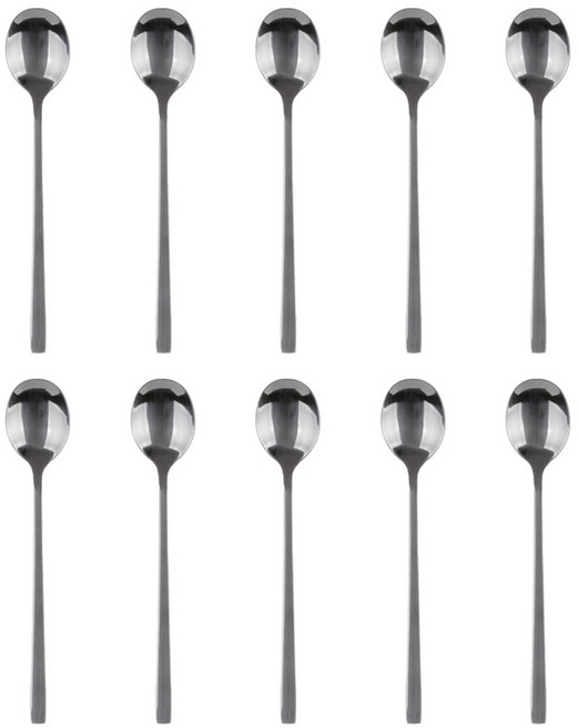 플라라 베이직 스텐 숟가락, 실버, 10개, 숟가락 10p