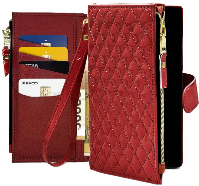 엑씨 타슈에 스트랩 카드수납 지갑 가죽 다이어리 휴대폰 케이스