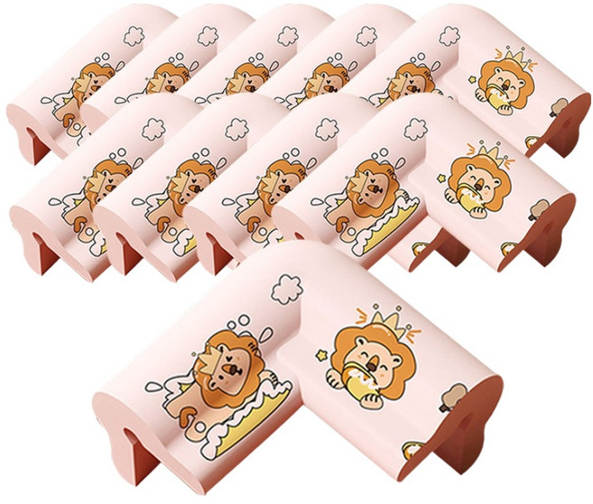 아이끌레 모서리 보호대 모서리형, 사자핑크, 10개