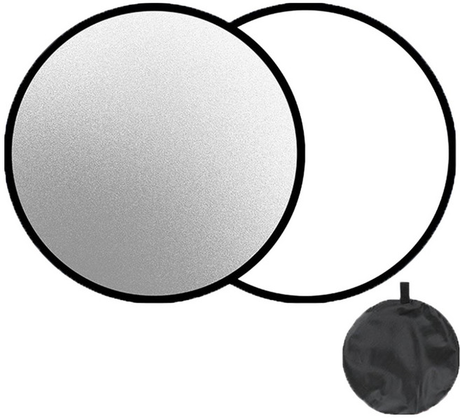 올이즈유 양면 반사판 실버 화이트 60cm, 1개