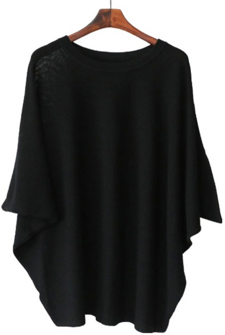 바네사빈 여성용 쿨소재 가오리핏 라운드 박시니트 v01111