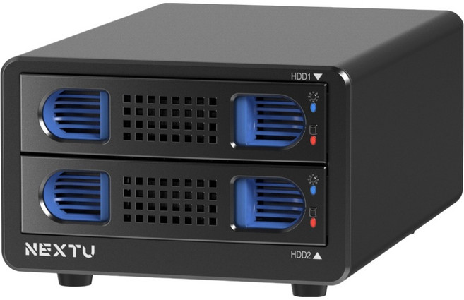넥스트유 하비슈 2베이 USB 3.0 5Gbps HDD SSD 데이터 스토리지, 922U3, 1개