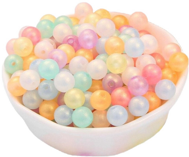 문구담 비즈 만들기 아이스크림 젤리 구슬 여름비즈가방 03 젤리볼 8mm 세트, 랜덤발송, 1세트