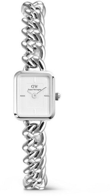 Daniel Wellington 女款 JOLIE CHAIN 鍊式金屬亮面日常時尚手錶
