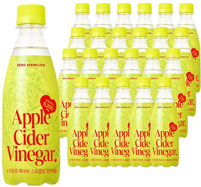 슈가로로 애사비 스파클링 파인애플, 350ml, 24개