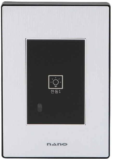 나노전기 아트2 SIMPLE 전자식 터치 1구 스위치 블랙, 1개