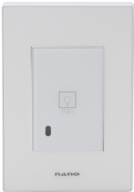 나노전기 아트2 SIMPLE 전자식 터치 1구 스위치 화이트, 1개