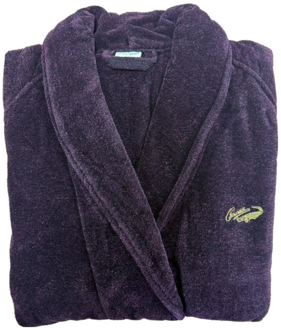 Crocodile 鱷魚 皇室典藏尊貴浴袍, 紫色, 1件