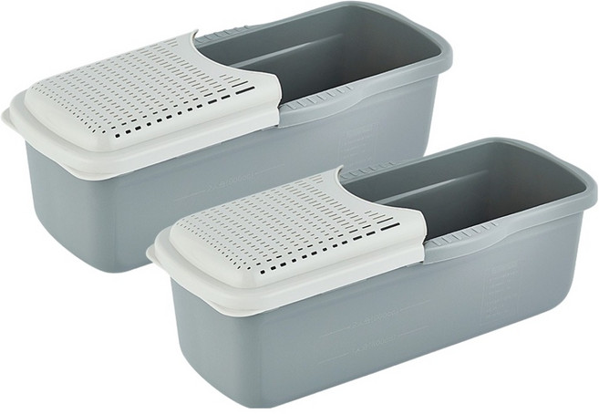 이지앤프리 전자레인지 누들쉐프 파스타쿠커, 그레이, 2개